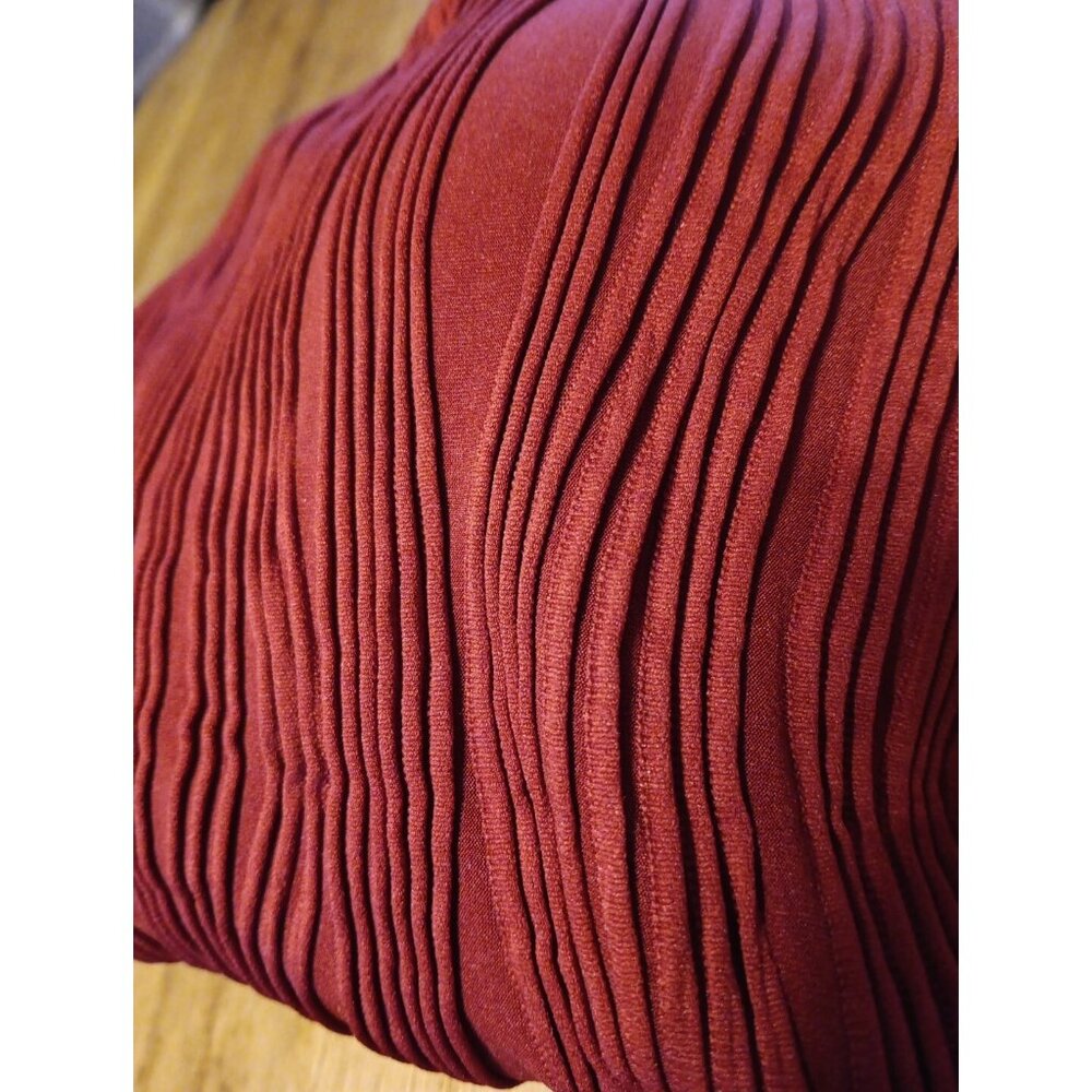 Summer Mae Maternity Swimsuit Womens 14 Ruffle Sleeve Retro Square Neck Red NWT - Picture 3 of 5